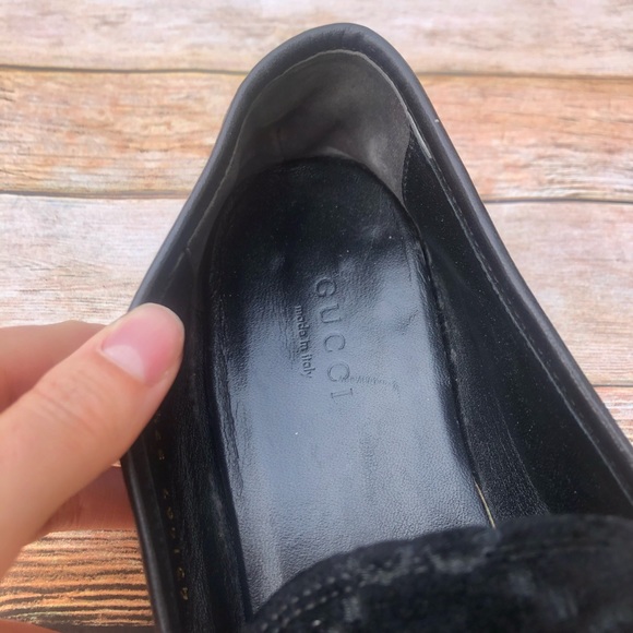 Gucci Jordaan GG Velvet Loafers - Picture 4 of 12